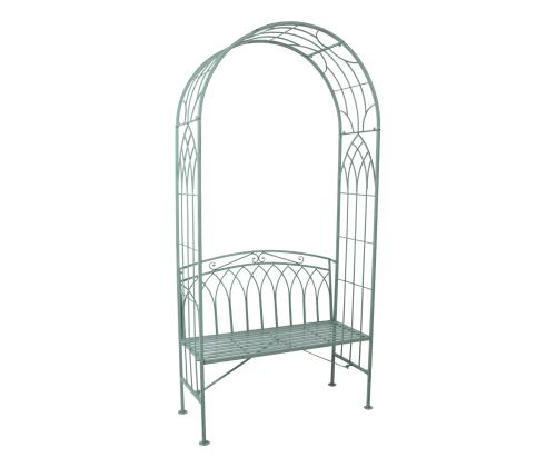 Pink MINT kaarega, antiikroheline, 103x48xH211cm, sepistatud metall