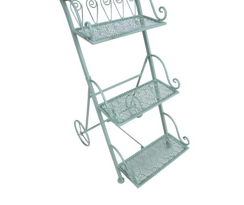 Riiul MINT 34x50xH81cm, antiikroheline, sepistatud metall