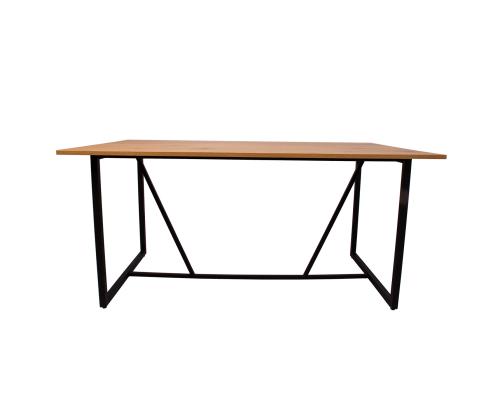 Söögilaud AMSTERDAM 160x90xH75cm, tamm/must