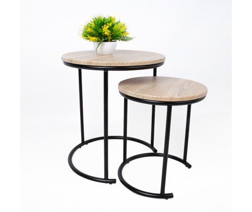 Abilaud ELTO D44,5xH50cm, D34,5xH40cm, laminaatplaat, terasjalad