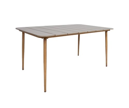 Laud NORWAY 147x90xH73cm, beež, alumiinium