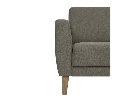 Diivan LANDO 2-kohaline, tumebeež, 158x89xH80cm