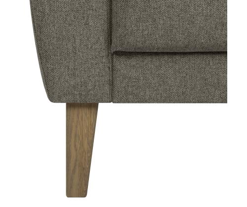 Diivan LANDO 2-kohaline, tumebeež, 158x89xH80cm