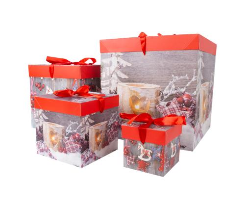 Kinkekarp XMAS GIFT-4, 30x30x30cm, mix