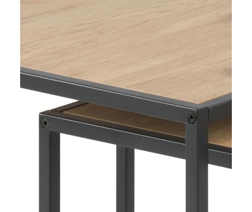 Diivanilauad 2tk SEAFORD, 50x50xH45cm/40x40xH40cm, tamm