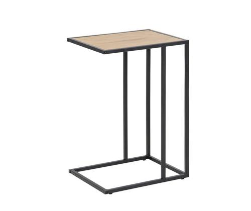 Abilaud sülearvutile SEAFORD, 43x35xH63cm, lauaplaat: lamineeritud kattega mööbliplaat, värvus: tamm, raam: must metall