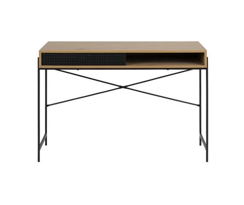 Kirjutuslaud ANGUS 110x50xH75cm, tamm, melamiin, metall