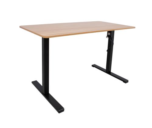 Töölaud ERGO OPTIMAL 1-mootoriga 140x70cm, hikkoripuu