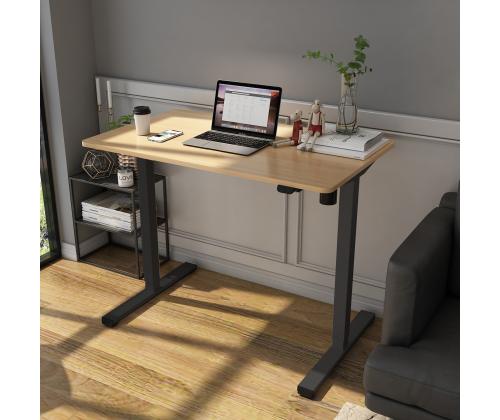 Töölaud ERGO OPTIMAL 1-mootoriga 140x70cm, hikkoripuu