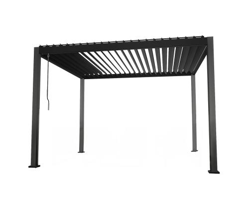 Varikatus MIRADOR 3x3xH2,5m kardinatega, tumehall