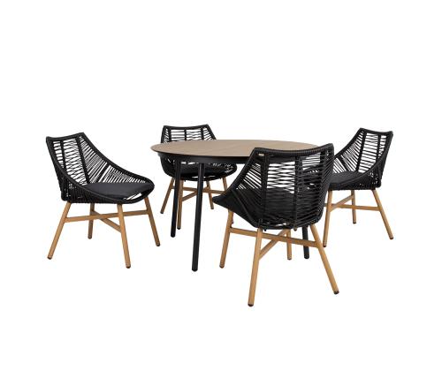 Aiamööblikomplekt HELSINKI laud ja 4 tooli