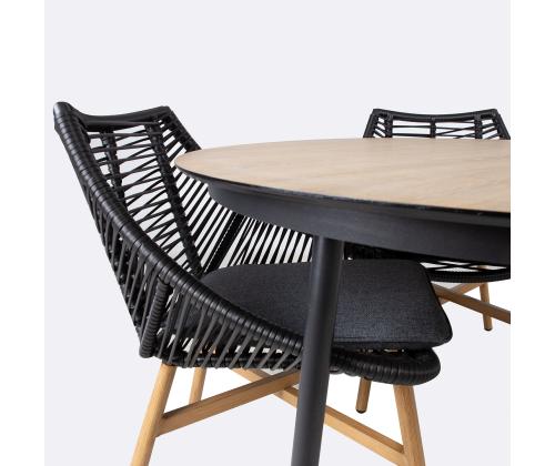 Aiamööblikomplekt HELSINKI laud ja 4 tooli