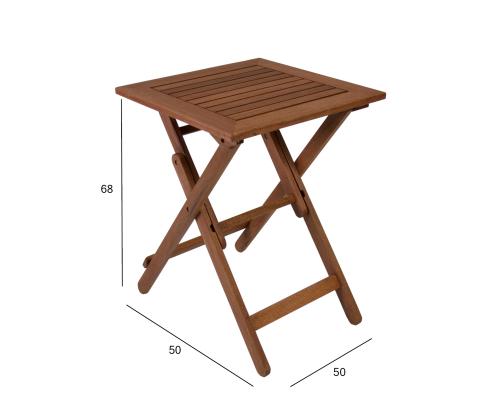 Laud ROUEN 50x50xH68cm, meranti