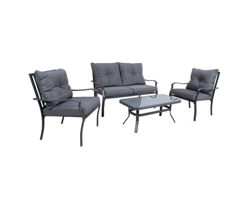 Aiamööblikomplekt BOSLER laud, diivan ja 2 tooli