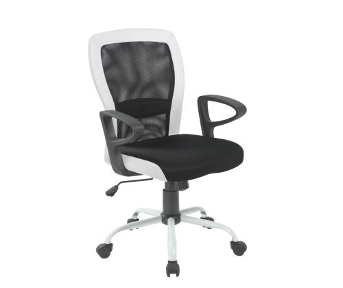 Töötool LENO 60x57xH91-98,5cm, must/valge