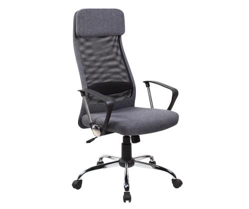 Töötool DARLA, 62x63xH116-126cm, hall, polüesterkangas, metall