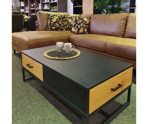 Diivanilaud AMSTERDAM 110x60xH40cm, tamm/must