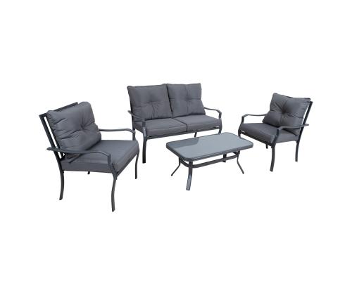 Aiamööblikomplekt BOSLER laud, diivan ja 2 tooli