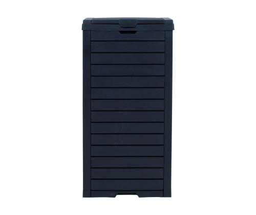 Prügikast GALA 41x41xH86cm/118L, must plastik