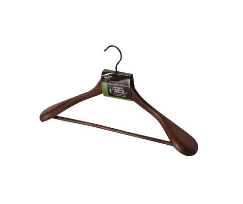 Riidepuu pintsakule 45x16x6cm, puit, tumepruun