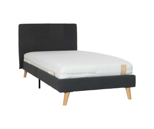 Voodi JUNO 90x200cm, madratsiga KUKKA DUO 11 ZONE, hall