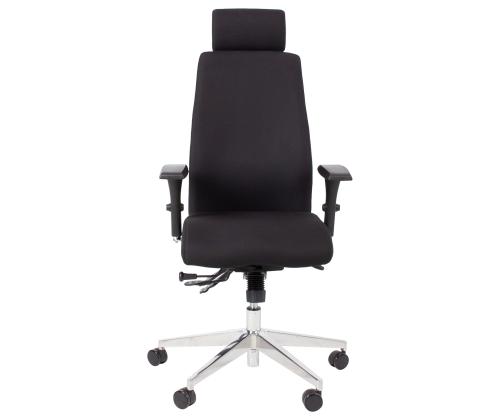 Töötool SMART EXTRA 60x63,5-70xH114-123cm, must