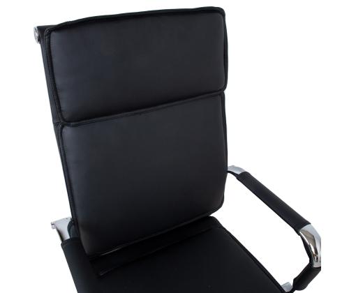 Töötool ULTRA 54,5x60xH106,5-116,5cm, must kunstnahk