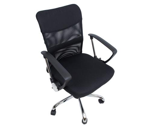 Töötool DARIUS, 57x57xH93-103cm, must, polüesterkangas, metall