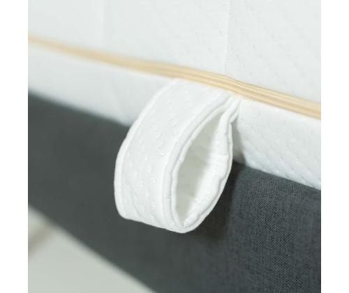 Voodi JUNO 90x200cm, madratsiga KUKKA DUO 11 ZONE, hall