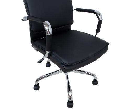 Töötool ULTRA 54,5x60xH106,5-116,5cm, must kunstnahk