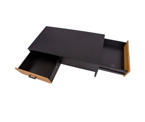 Diivanilaud AMSTERDAM 110x60xH40cm, tamm/must