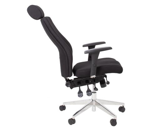 Töötool SMART EXTRA 60x63,5-70xH114-123cm, must