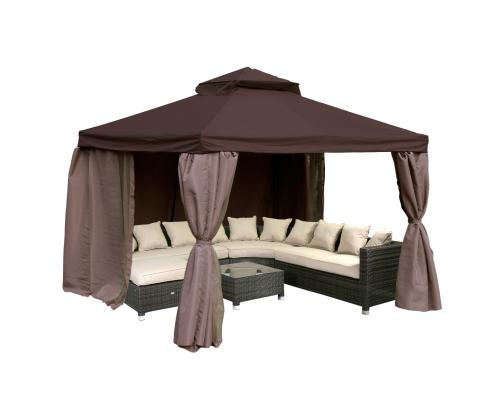 Varikatus LEGEND 2,91x2,91xH2,8m, pruun