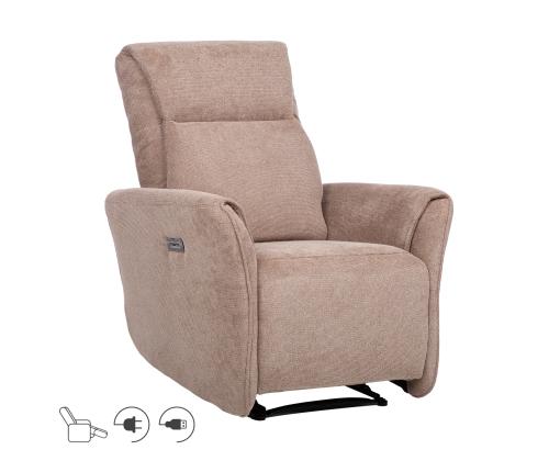 Tugitool HEIDY elektriline recliner 79x97xH104cm, helepruun