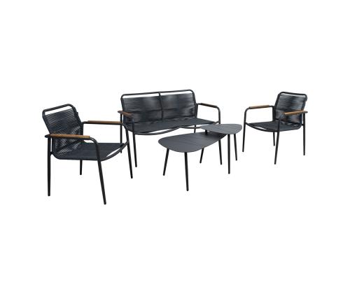 Aiamööblikomplekt NEBO 2 lauda, pink ja 2 tooli