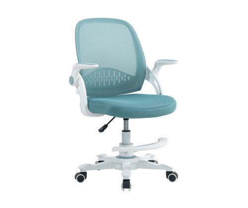 Laste töötool EMMY jalatoega 59x57xH87-99cm, türkiissinine