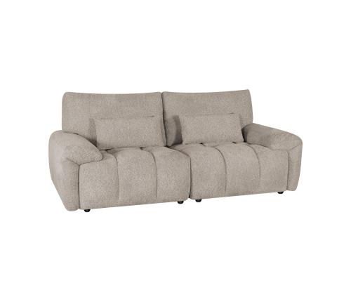 Diivan BARBARA 2,5-kohaline 210x100xH89cm, helepruun