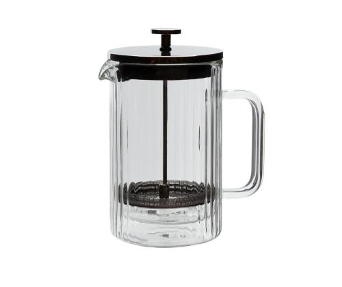 Presskann FRENCH DOUBLE 800ml klaasist topeltseinaga, triip