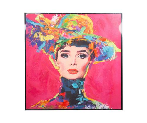 Maal raamiga FAMOUS 82.5x82.5cm, "Audrey"