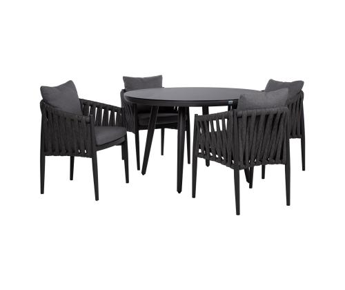 Aiamööblikomplekt BRISTOL laud ja 4 tooli