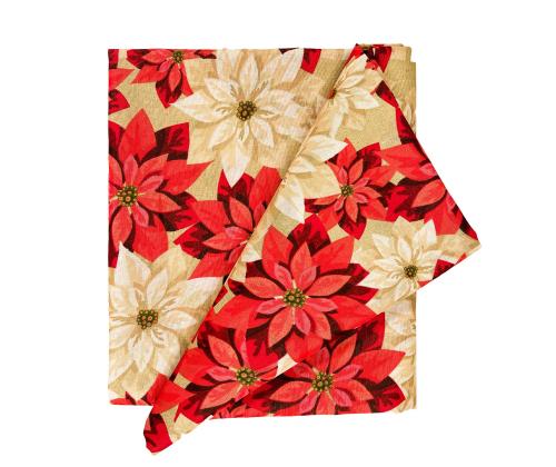 Laudlina CHRISTMAS NEW 136x220cm, jõulutähed, 50% polüester, 50% puuvill, kangas 575