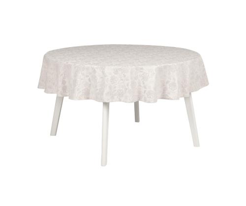 Laudlina PARTY pitsiga, D170cm, heledad lilled, 50% polüester, 50% puuvill, kangas 589