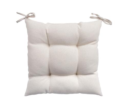 Toolikate SUMMER 40x40x2,5cm, naturaalvalge, 100% polüester, kangas 467