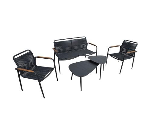 Aiamööblikomplekt NEBO 2 lauda, pink ja 2 tooli