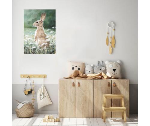 Õlimaal 50x70cm, jänes aasal