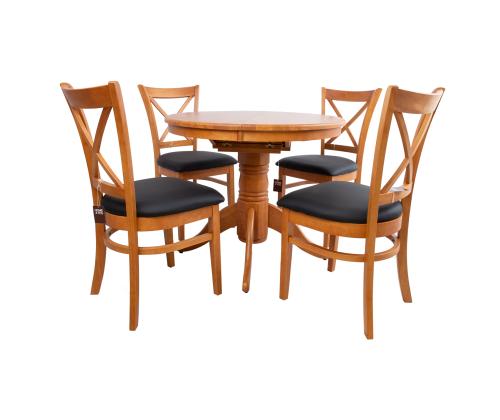 Söögilauakomplekt MIX & MATCH 4-tooliga