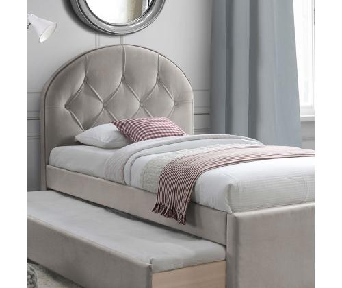 Voodi LARA madratsiga HARMONY UNO 90x200cm, šampanja