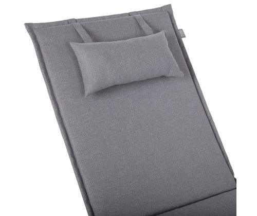 Lamamistooli kate WICKER 55x195x3cm, hall,  kangas 468, 100% polüester