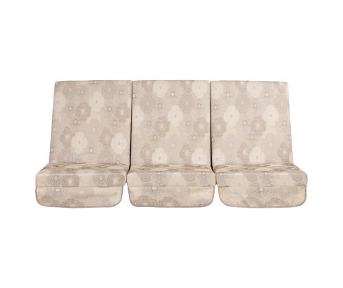 Kiigepadjad MONTREAL 114x52x9cm, beežid ringid, kangas 110, 100% polüester