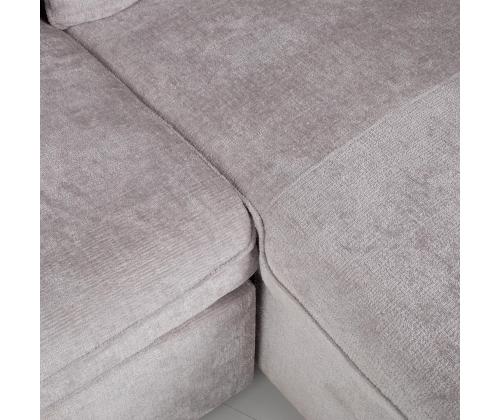 Nurgadiivanvoodi CLOUD 226x95/160x88cm, helehall